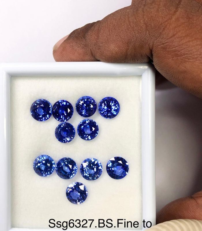 SSG6327 Blue Sapphires 11 sts