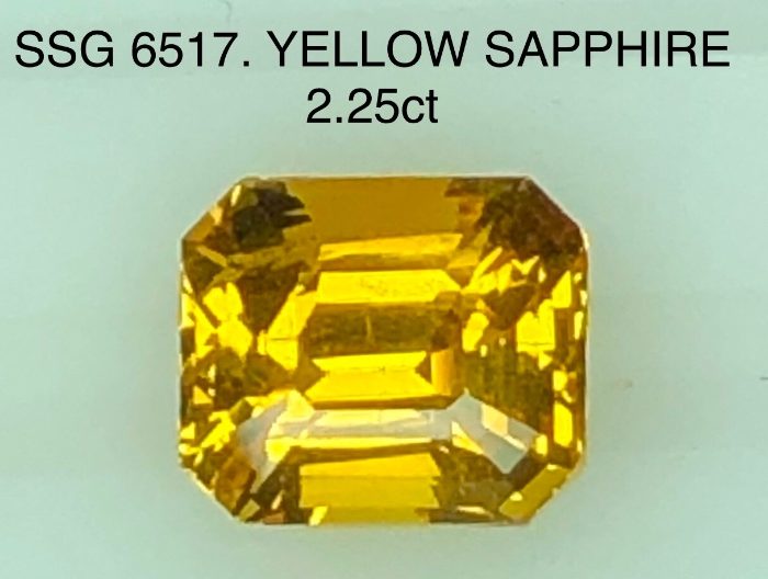 SSG6517  Orangey Yellow Sapphire