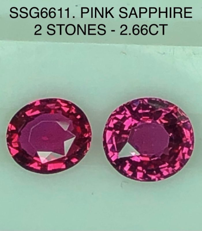 SSG6611 Magenta Pink Sapphires