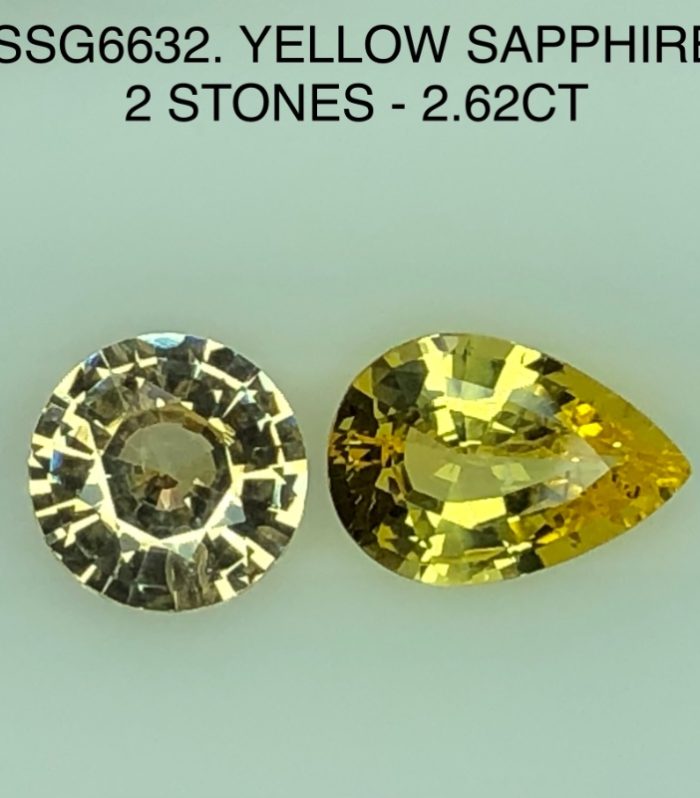 SSG6632 Yellow Sapphires