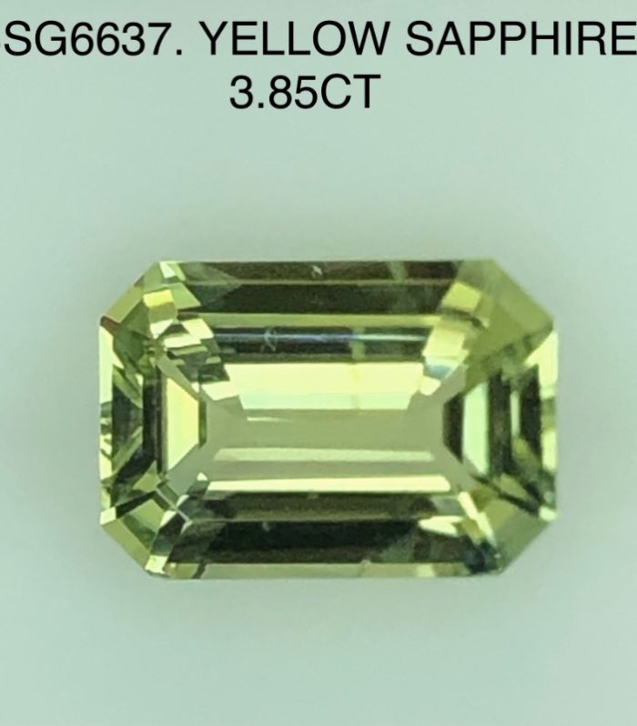 SSG6637 Greenish Yellow Sapphire