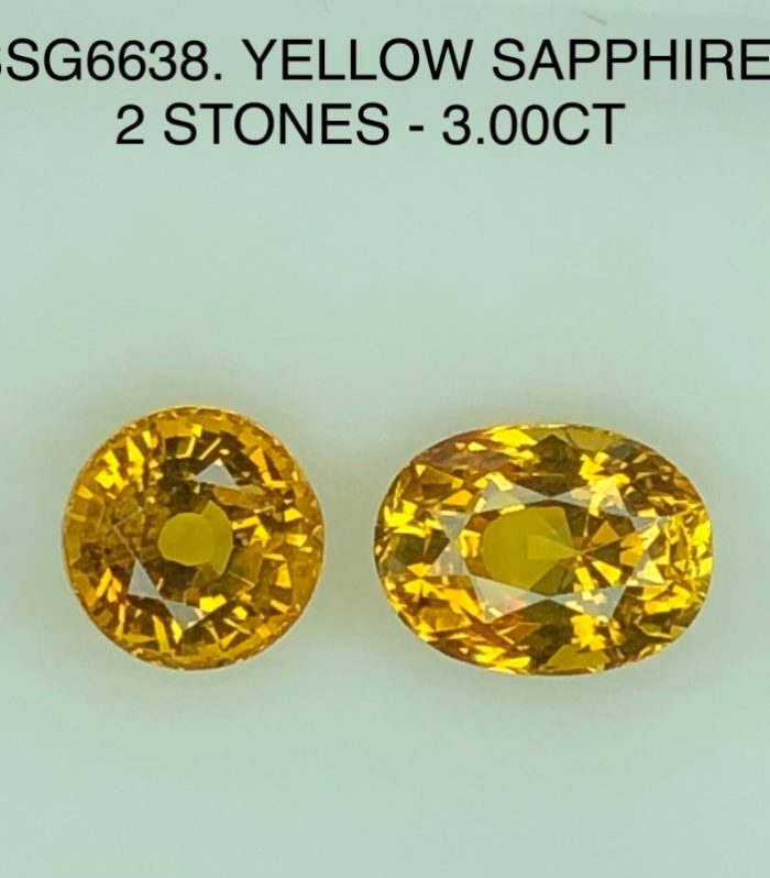 SSG6638  Yellow Sapphires