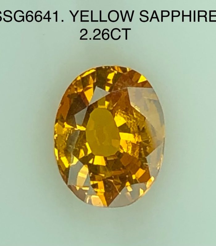 SSG6641 Yellow sapphire