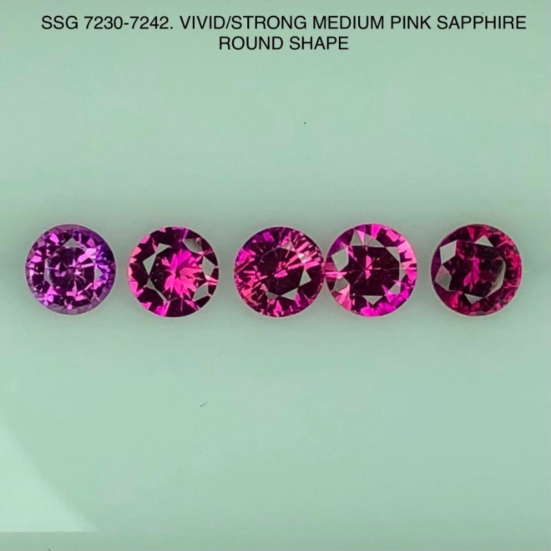 SSG7230242 Vivid/Str Medium Pink Sapphires