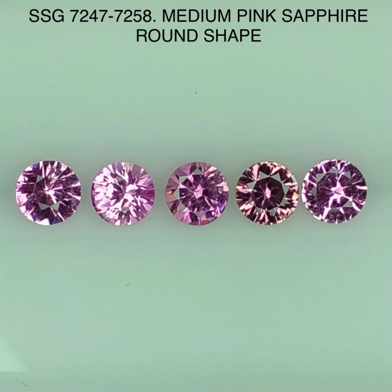 SSG7247258 Medium Color Pink Sapphires - Image 2