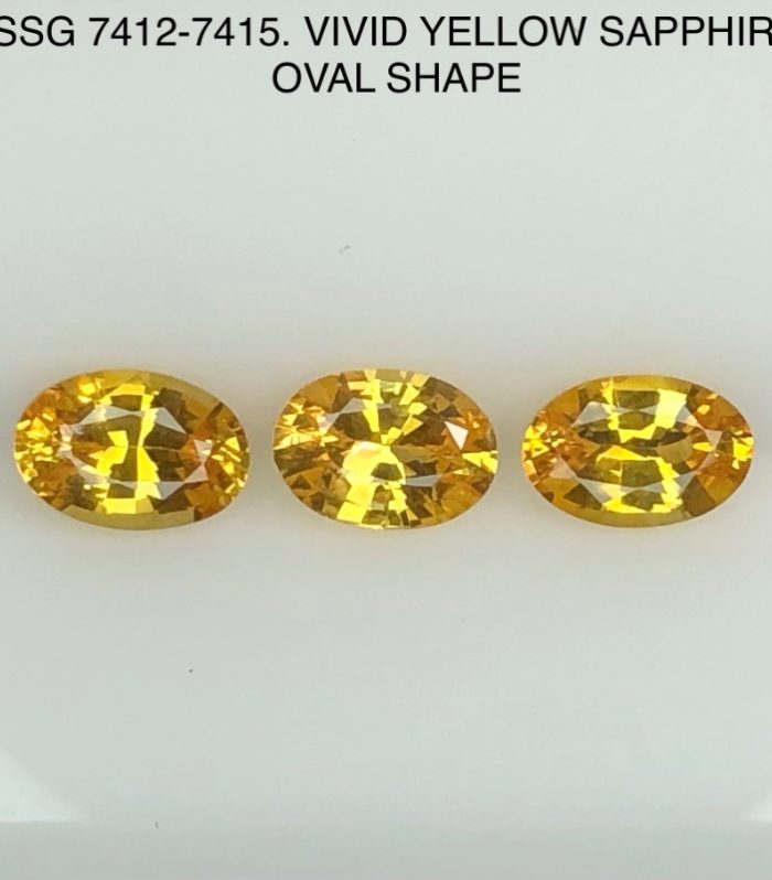 SSG7412415 Vivid Color Yellow Sapphires