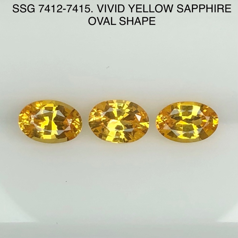 SSG7412415 Vivid Color Yellow Sapphires