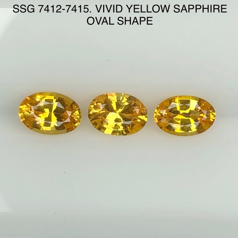 SSG7412415 Vivid Color Yellow Sapphires - Image 2