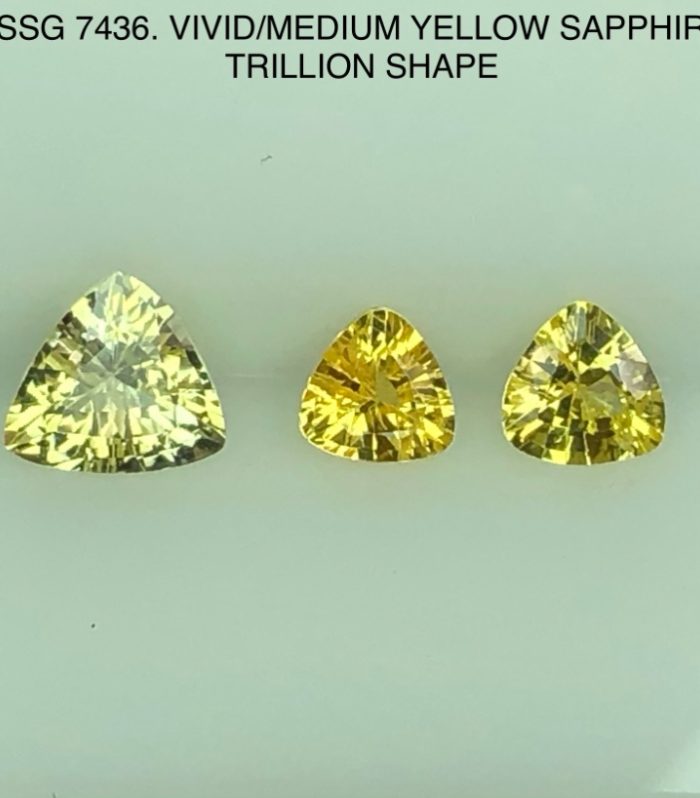 SSG7435436 Vivid/Med Yellow Sapphires