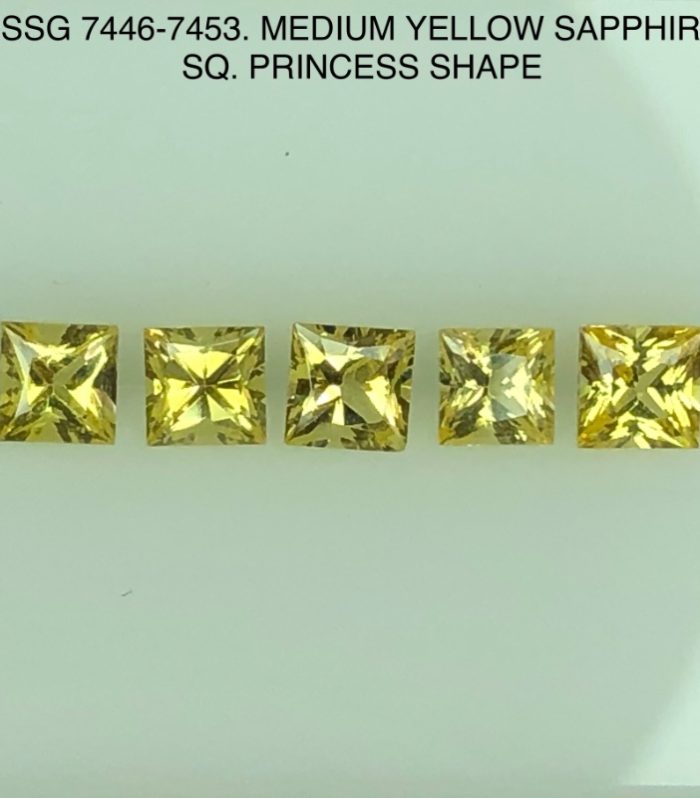 SSG7446453 Medium Color Yellow Sapphires
