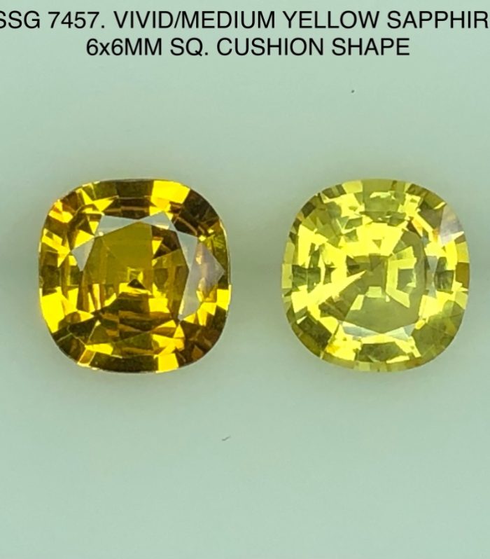 SSG7457459 Vivid/ Medium Yellow Sapphires