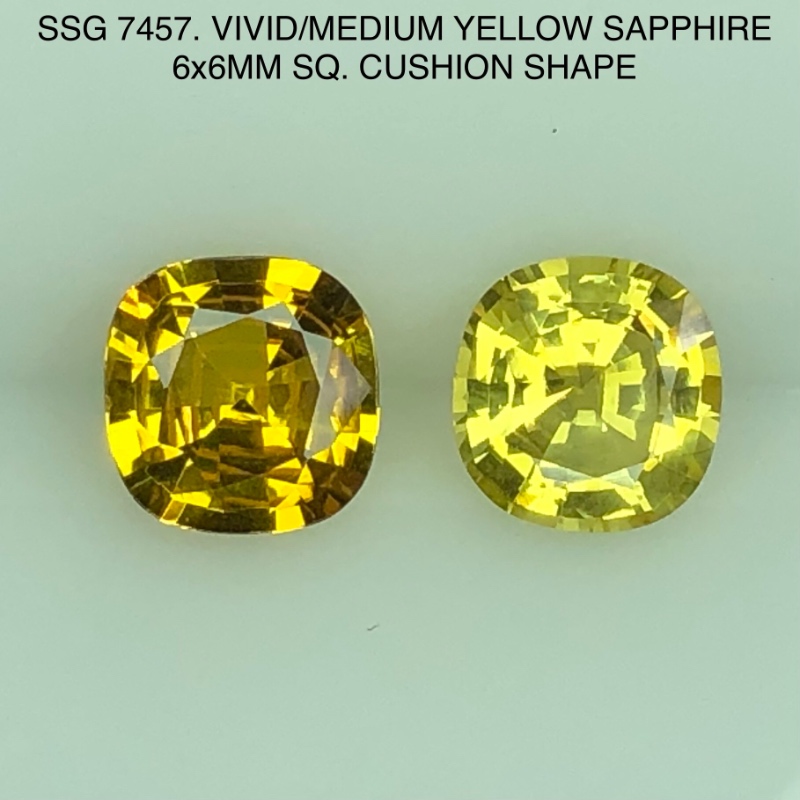 SSG7457459 Vivid/ Medium Yellow Sapphires
