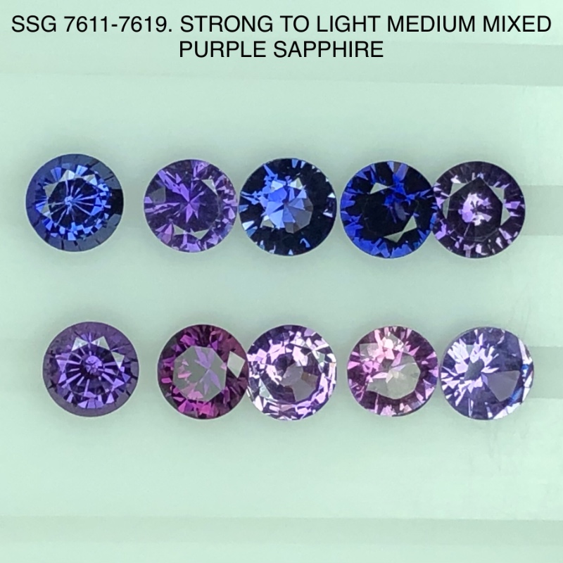 SSG7611619 Mixed Purple Sapphires - Image 2