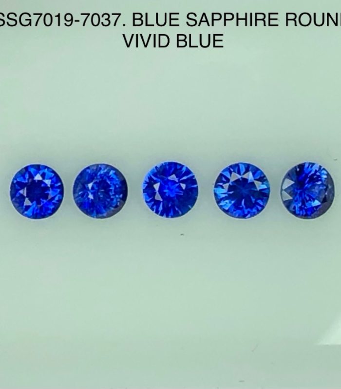 SSG7019037 Vivid/ Fine Blue Sapphire Round