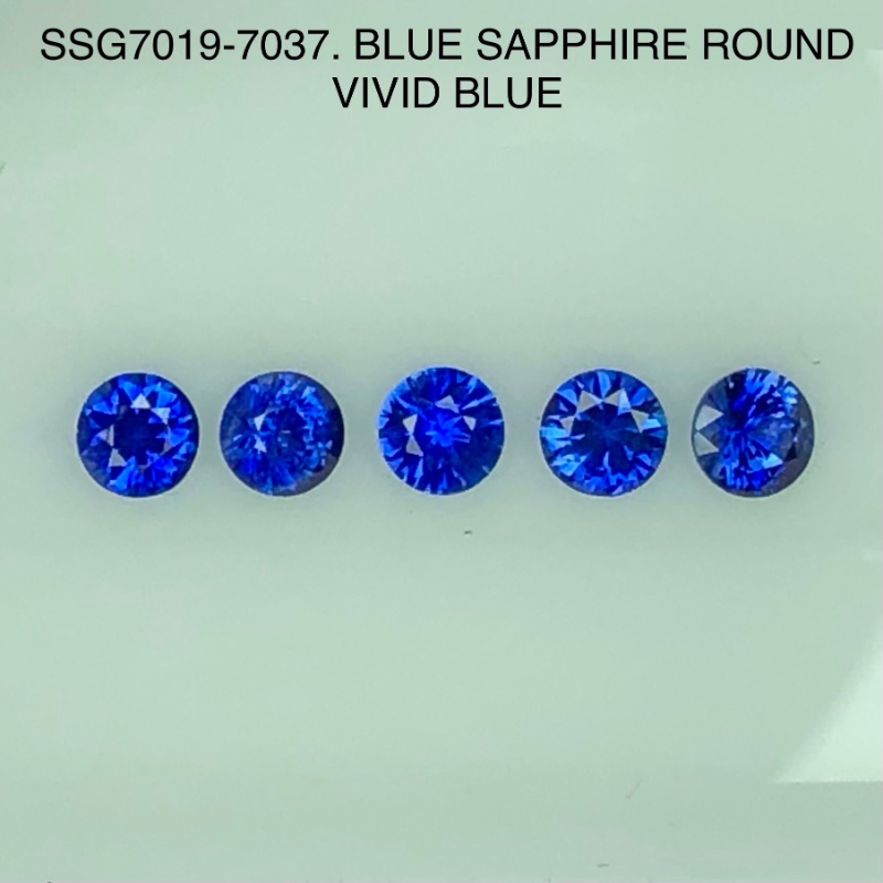 SSG7019037 Vivid/ Fine Blue Sapphire Round